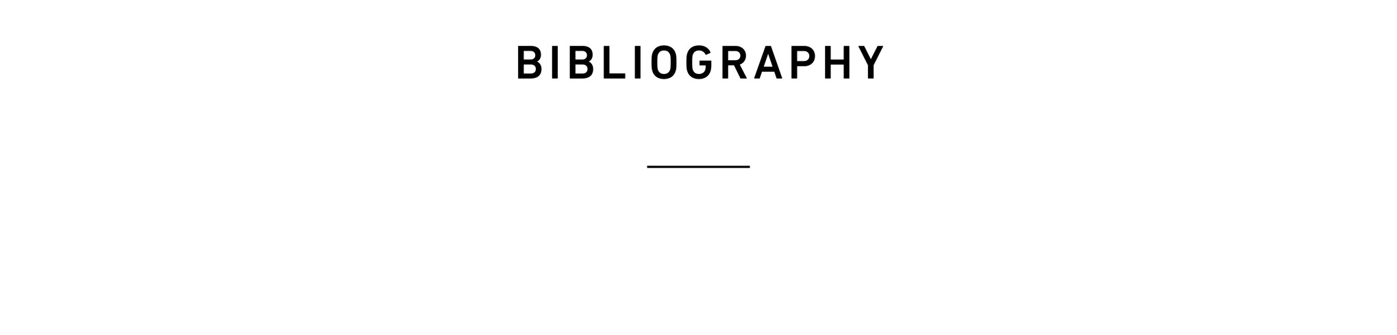 Bibliography